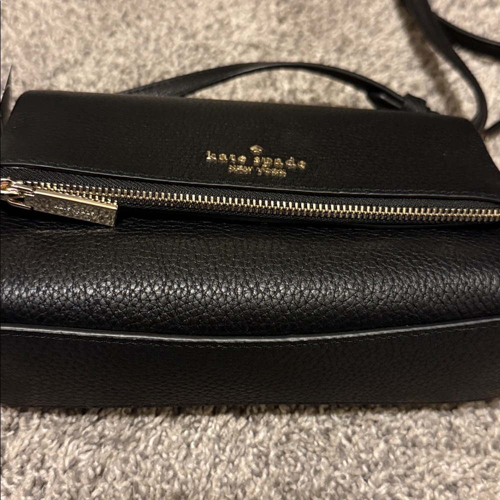 NWT Kate Spade black pebble leather crossbody bag Retails $329 - Picture 9 of 13